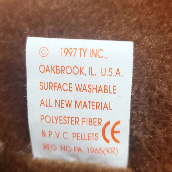 Ty Beanie Babies Stretch The Ostrich 1997 Animal Plush Stuff Toy - Picture 7 of 11